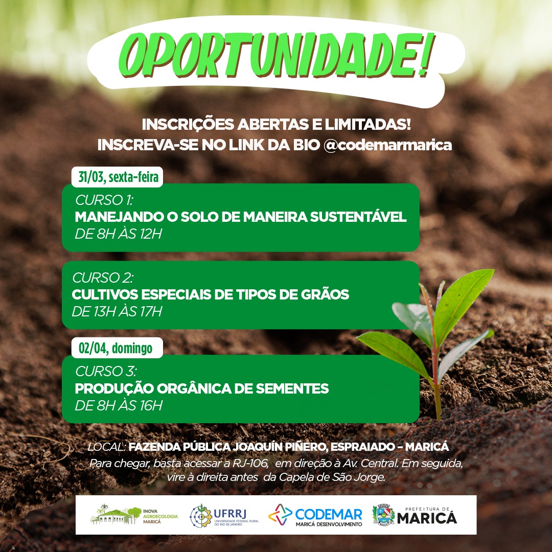 Leia mais sobre o artigo Inova realiza cursos na Fazenda Joaquim Piñero nesta sexta (31/03) e no domingo (02/04)